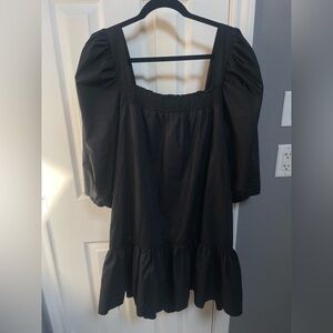 El Saison Baby Doll Dress - Black, Size Small